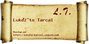 Lukáts Tarcal névjegykártya
